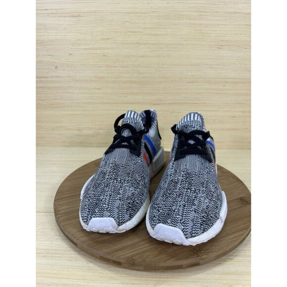 Adidas NMD R1 Primeknit Tri-color White Glitch Camo Athletic Shoes Mens Size 9.5 - Picture 2 of 8